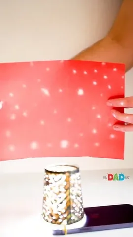 thedadlab Instagram post about Homemade star projector