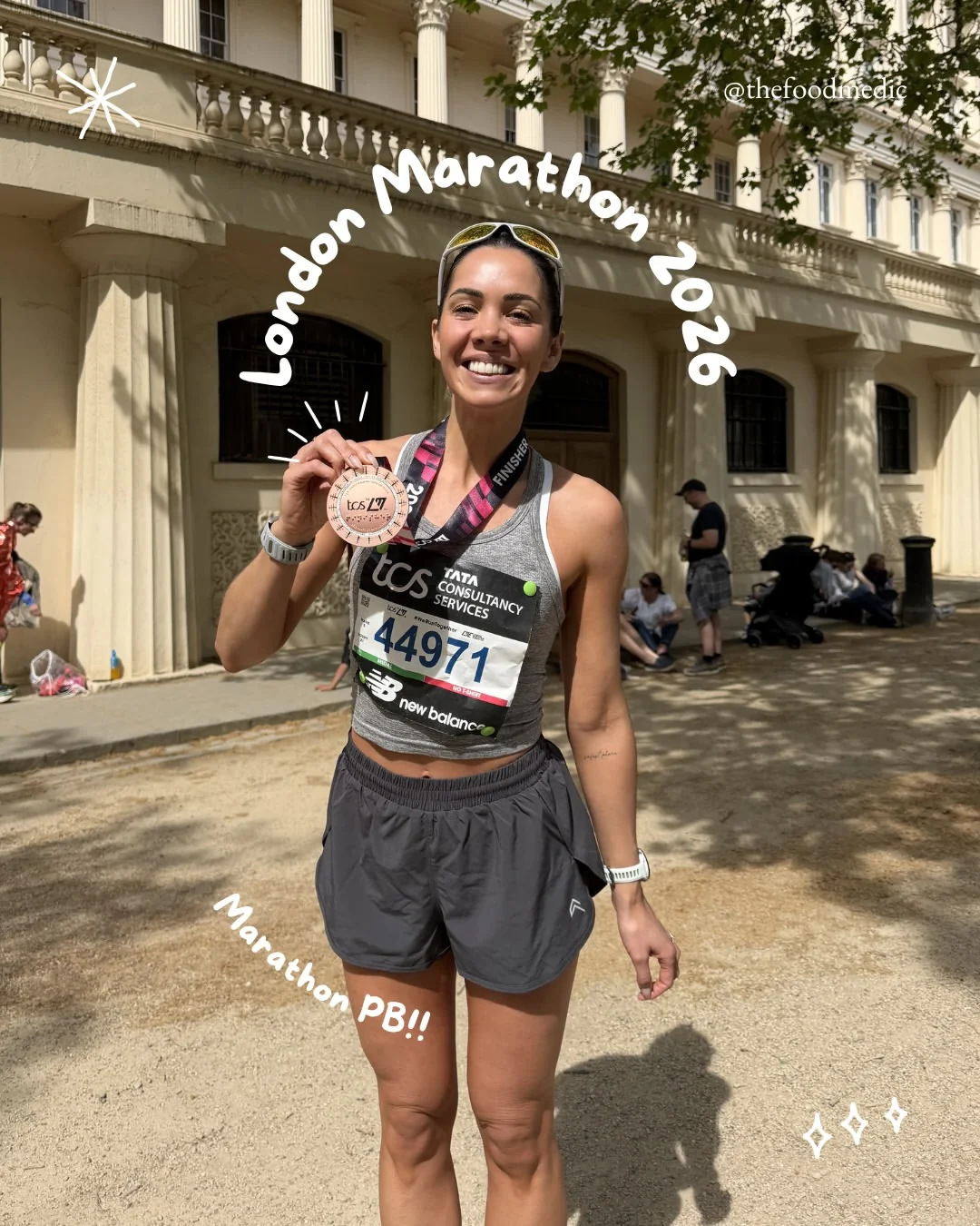 thefoodmedic Instagram post about London Marathon