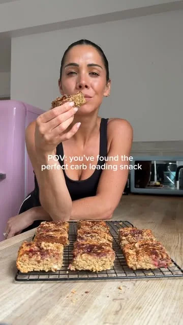 thefoodmedic Instagram post about Carb loading flapjacks