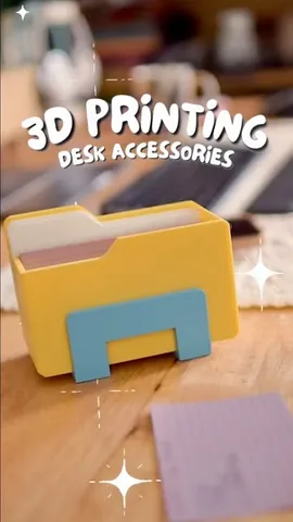 thehippiehacker Instagram post about 3D printed desk accessories