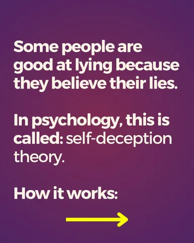 the.holistic.psychologist Instagram post about Lying and self deception