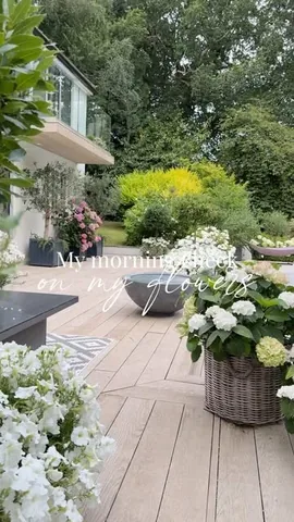 thehousebuild Instagram post about Garden routine