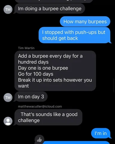 thejoshpatten Instagram post about Fitness challenge