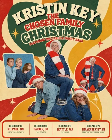 thekristinkey Instagram post about Holiday comedy tour