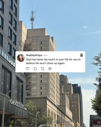 thelifeofroys Instagram post about Christian reflection