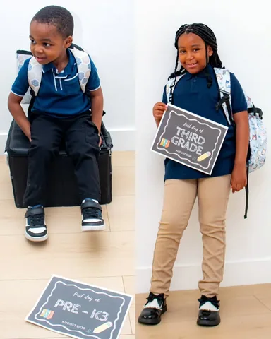 thelizzyo Instagram post about Back to school family life