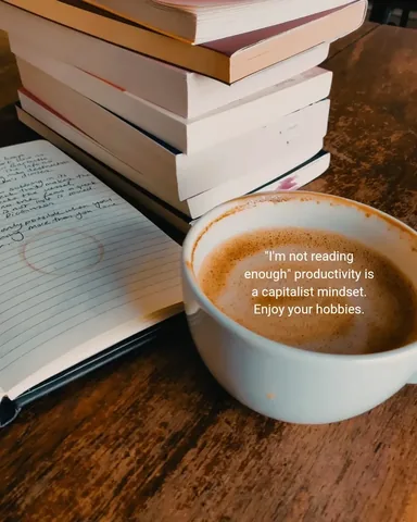 thelostlibrary Instagram post about Reading for pleasure