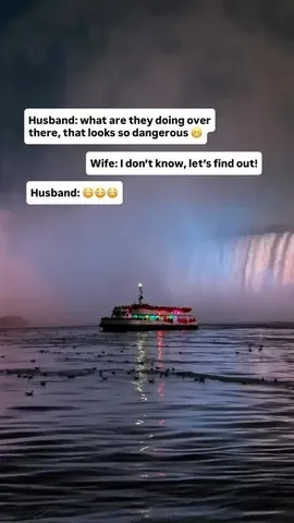 thelosttwo Instagram post about Niagara Falls cruise
