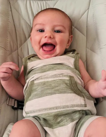 themodestmom Instagram post about Infant development