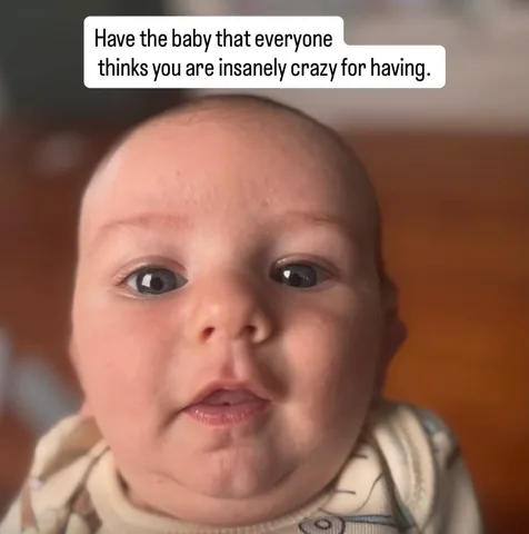 themodestmom Instagram post about Later life motherhood