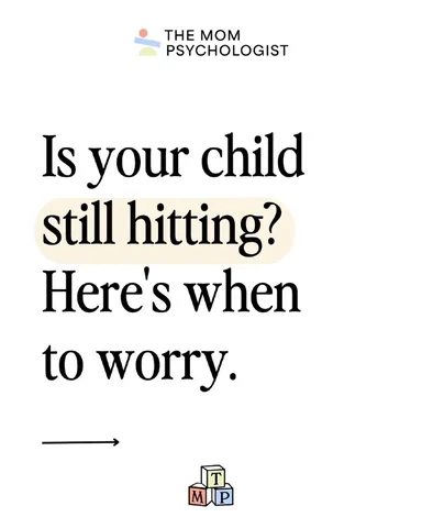 themompsychologist Instagram post about Responding to hitting
