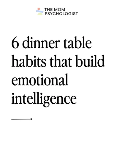 themompsychologist Instagram post about Family dinner activities
