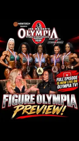 themsolympia Instagram post about Figure Olympia preview