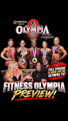 themsolympia Instagram post about Fitness Olympia preview