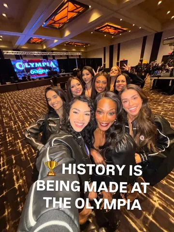 themsolympia Instagram post about Fit Model Olympia debut