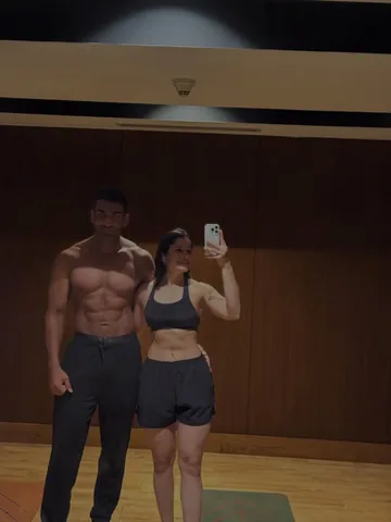 themukeshchoudhary Instagram post about Couple workouts