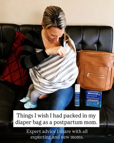 theparentologist Instagram post about Postpartum care products