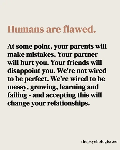 thepsychologist.co Instagram post about Acceptance of mistakes