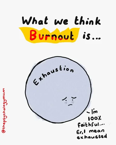 thepsychologymum Instagram post about Burnout symptoms