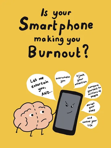 thepsychologymum Instagram post about Smartphone use and burnout