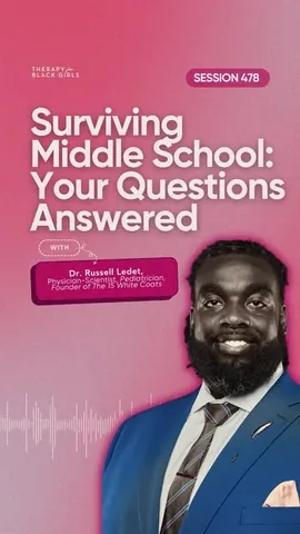 therapyforblackgirls Instagram post about Parenting middle schoolers