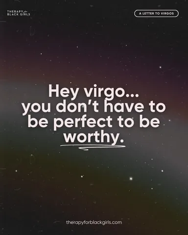 therapyforblackgirls Instagram post about Virgo season reflection