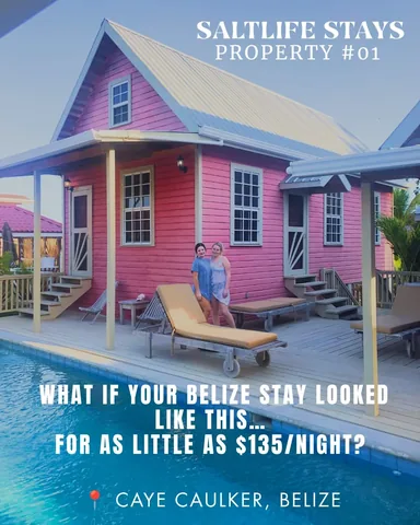 thesaltlifefamily Instagram post about Low Caye Cottages