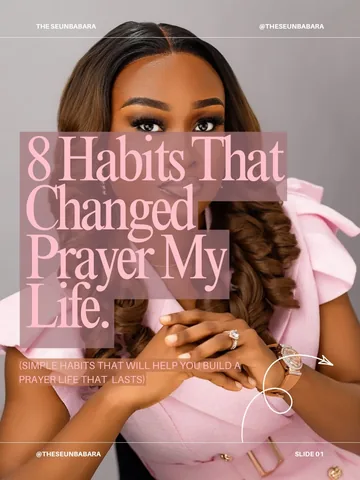 theseunbabara Instagram post about Prayer habits