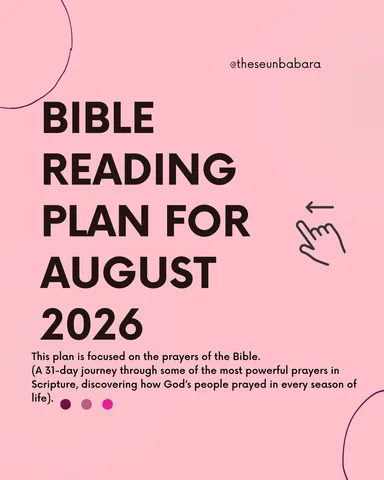 theseunbabara Instagram post about Bible reading plan