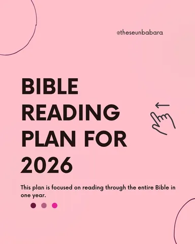 theseunbabara Instagram post about Bible reading plan