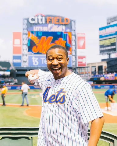 theshiggyshow Instagram post about Honorary first pitch