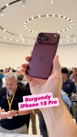 thetechchap Instagram post about Burgundy iPhone 18 Pro