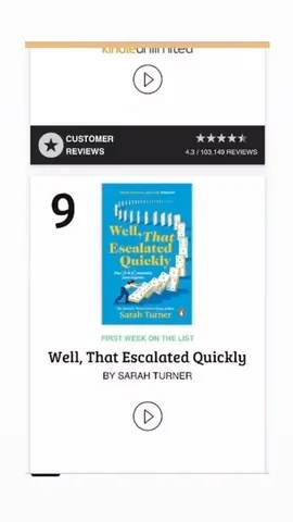 theunmumsymum Instagram post about Book bestseller milestone