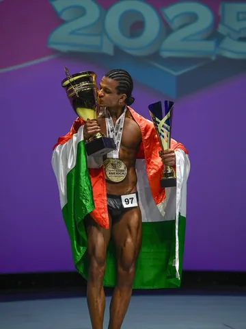 theyashanand Instagram post about Bodybuilding competition