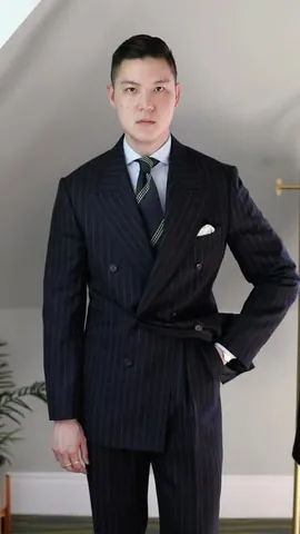 thezanelim Instagram post about Chalkstripe suits