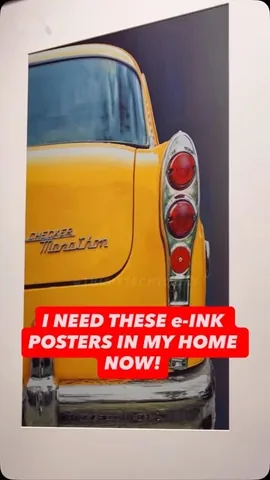 thisistechtoday Instagram post about Inkposter e ink wall art