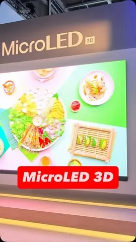 thisistechtoday Instagram post about 3D MicroLED television
