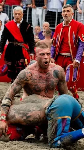 thousandyardstyle Instagram post about Calcio Storico Fiorentino