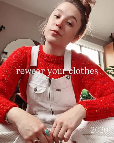 thrift_bee Instagram post about Sustainable wardrobe building