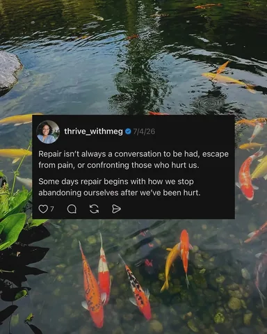 thrive_withmeg Instagram post about Self discovery