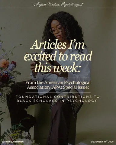 thrive_withmeg Instagram post about Black scholarship in psychology
