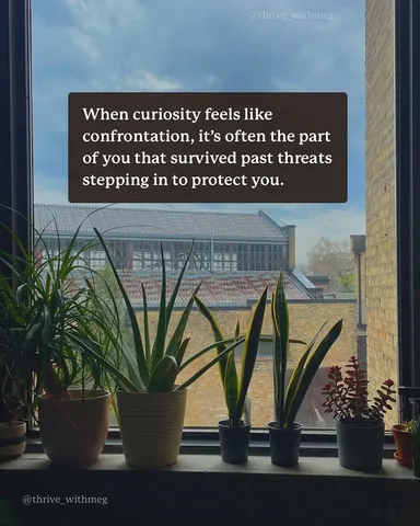thrive_withmeg Instagram post about Trauma and vulnerability