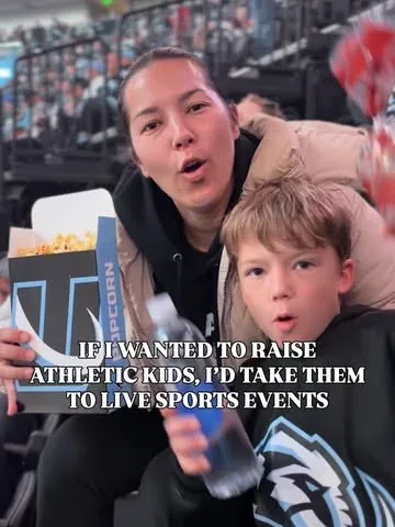 tiawiththefam Instagram post about Hockey event