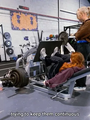 tildaselbyfit Instagram post about Leg strength progress