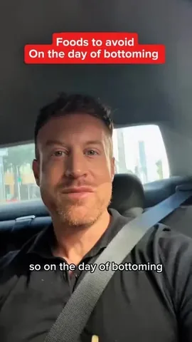 timjamesfit Instagram post about Foods to avoid before bottoming