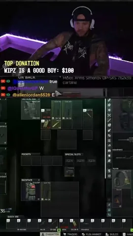 timthetatman Instagram post about Escape from Tarkov gameplay