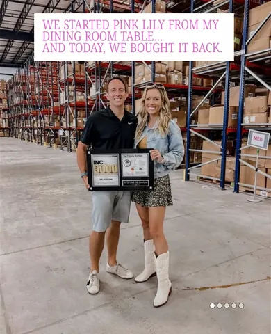 torigerbig Instagram post about Pink Lily ownership and brand relaunch
