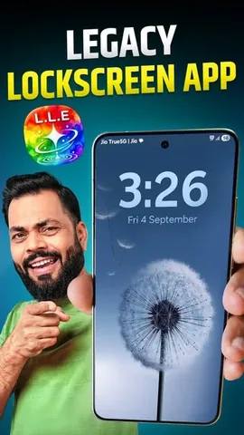 trakintech Instagram post about Classic lock screen app