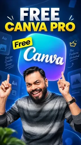 trakintech Instagram post about Free Canva Pro access
