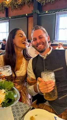 travelcoupledream Instagram post about Munich Oktoberfest visit
